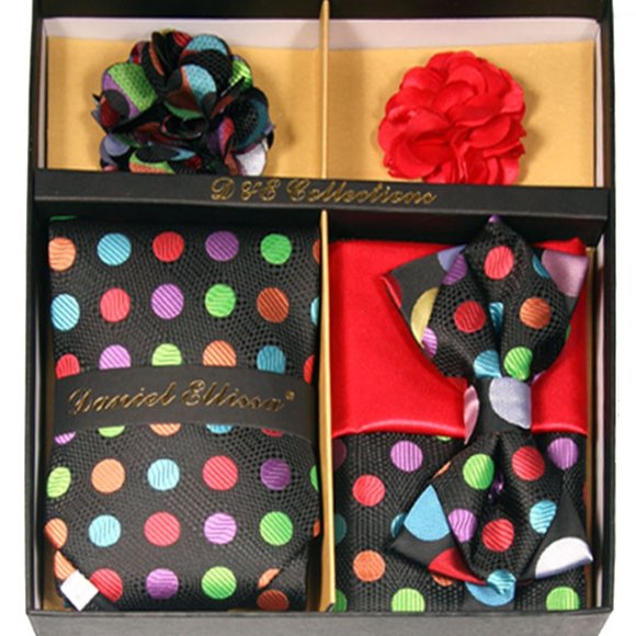 Daniel Ellissa Polkadot Bow & Neck Tie 6 Set